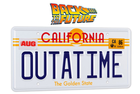 Back To The Future Replica 1/1 'Outatime' DeLorean License Plate [4]