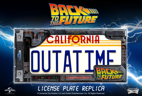 Back To The Future Replica 1/1 'Outatime' DeLorean License Plate [3]