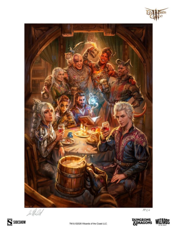Baldur's Gate III Fine Art Print The Elfsong Tavern 61 x 46 cm - unframed [5]