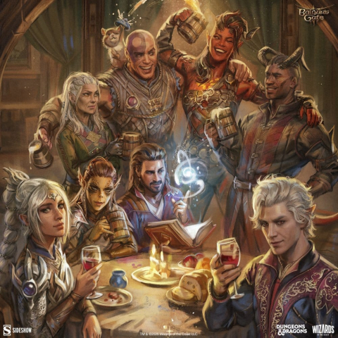 Baldur's Gate III Fine Art Print The Elfsong Tavern 61 x 46 cm - unframed [2]