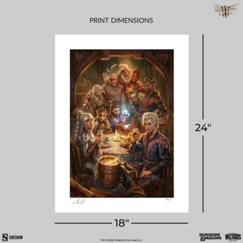 Baldur's Gate III Fine Art Print The Elfsong Tavern 61 x 46 cm - unframed [1]