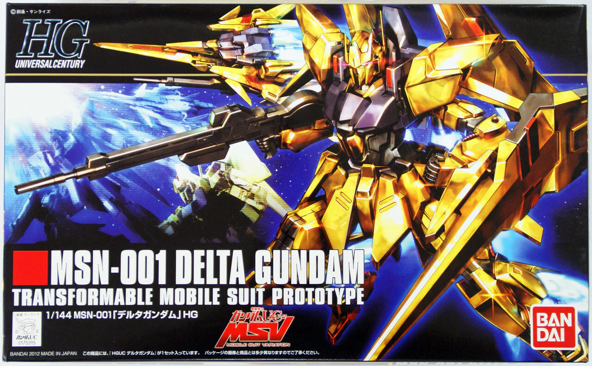 Figurine - Bandai HGUC 1/144 MSN-001 Delta Gundam Model Kit
