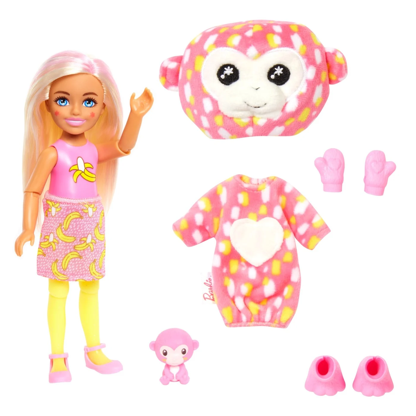 Barbie Chelsea Cutie Reveal Jungle - Papusa Maimutica cu 7 Surprize [4]