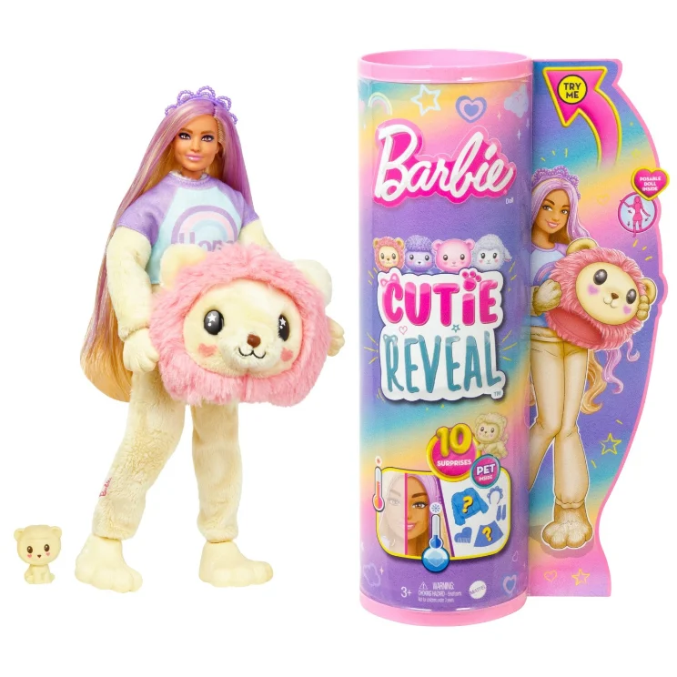 Barbie Cutie Reveal Cozy Cute Tees - Papusa Leusor cu 10 Surprize [3]