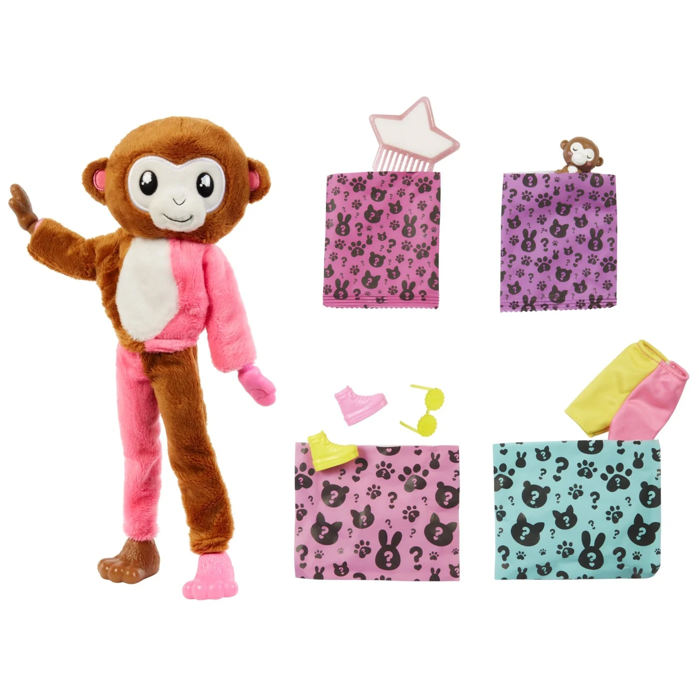 Barbie Cutie Reveal Jungle - Papusa Maimutica cu 10 Surprize [3]