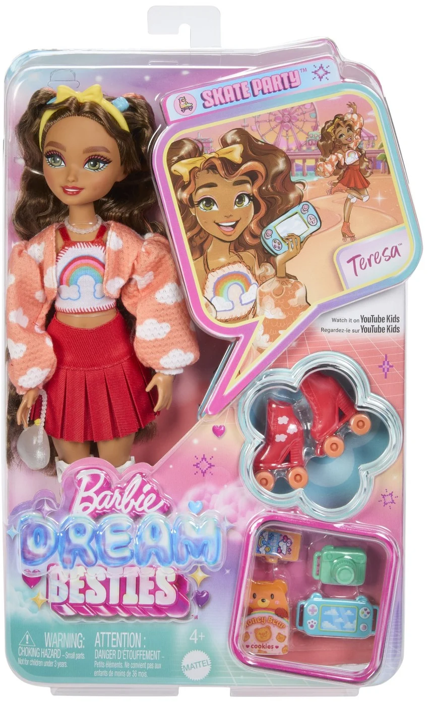 Jocuri si jucarii - Barbie Dream Besties - Papusa Teresa cu Role si Accesorii