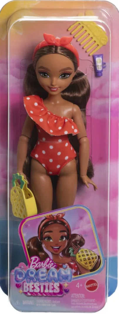 Jocuri si jucarii - Barbie Dream Besties - Papusa Teresa la Plaja cu Accesorii