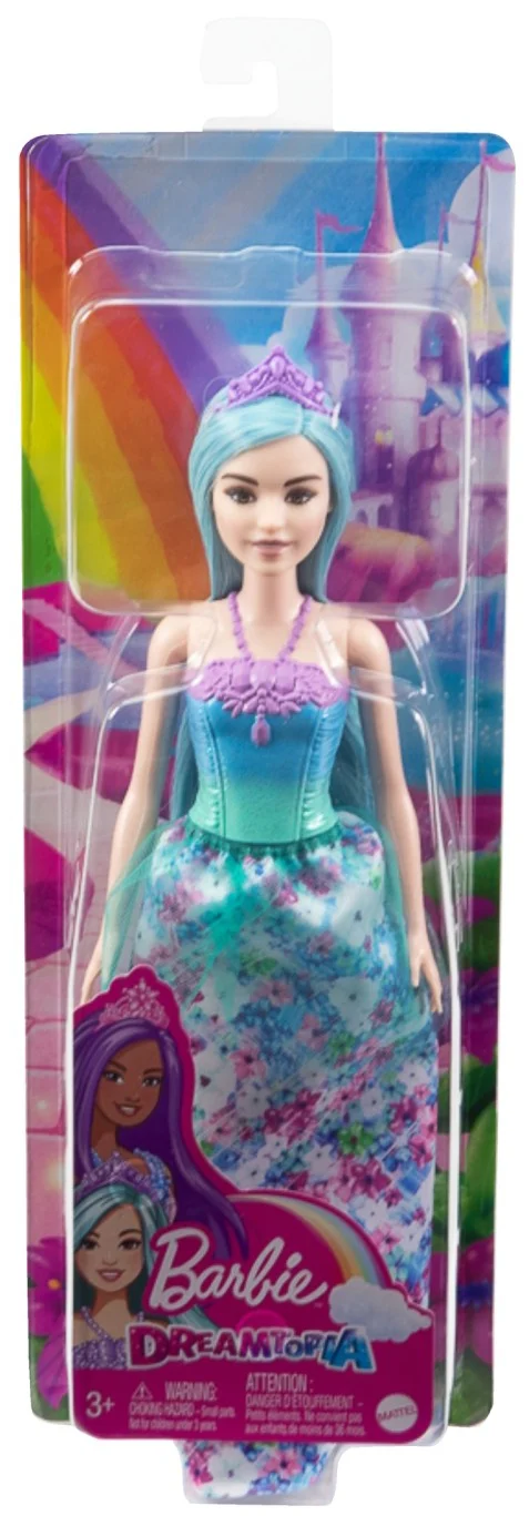 Jocuri si jucarii - Barbie Dreamtopia - Papusa Printesa cu Par Albastru