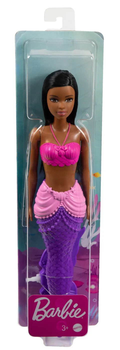 Jocuri si jucarii - Barbie Dreamtopia - Papusa Sirena Bruneta cu Coada Mov
