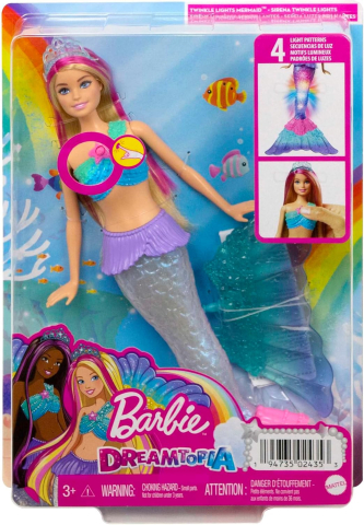 Barbie Dreamtopia - Papusa Sirena Twinkle Lights cu Lumini [3]