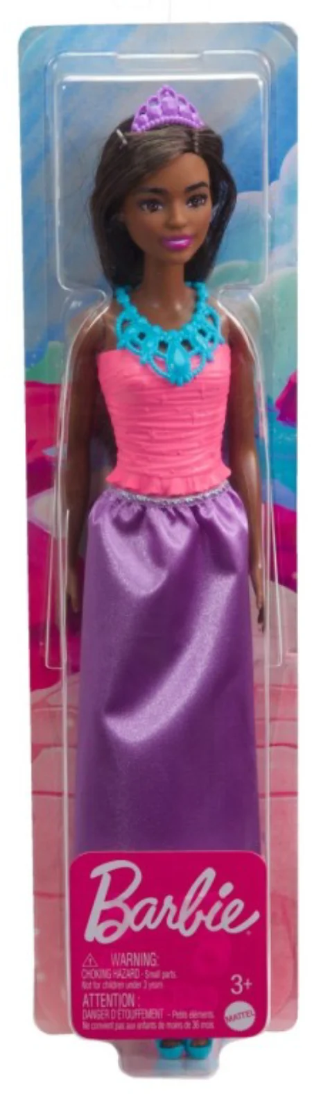 Jocuri si jucarii - Barbie - Papusa Printesa Bruneta cu Tiara