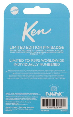 Fashion & Accessories - Barbie Pin Badge Ken Limited Edition