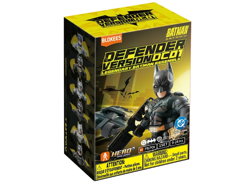 Figurine - Batman Blokees DC Hero Defender Series 01 – Kit Blind Box, 6 cm