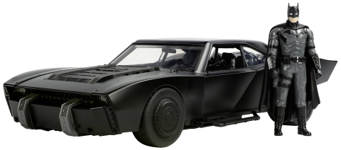 Batman The Batman 2022 Batmobile 1:18 + Figurina Batman [4]