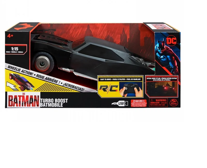 Noutati - Batmobil The Batman Turbo Boost RC 1:15 cu Telecomanda
