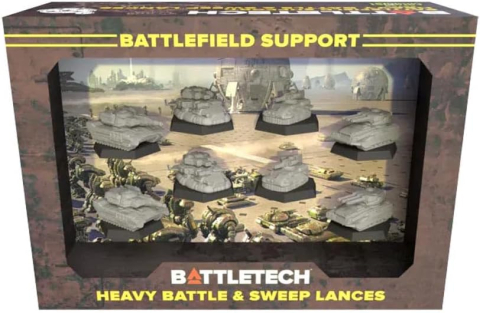 Board Games - BattleTech Battlefield Support Heavy & Sweep Lances 8 Vehicule