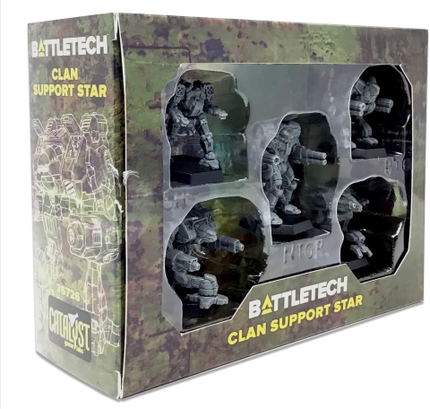 Board Games - BattleTech Clan Support Star Miniatures Box Set
