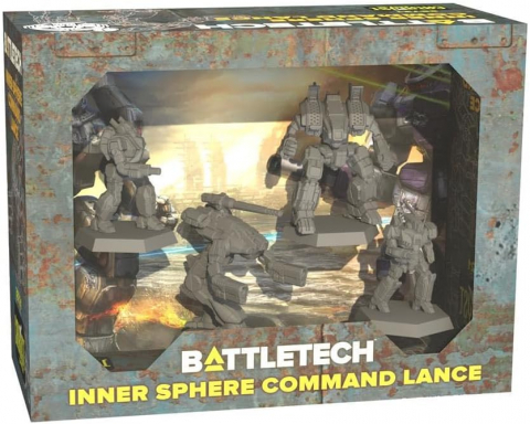 Battletech - BattleTech Inner Sphere Command Lance – extensie 4 Mech-uri cu carti Alpha Strike