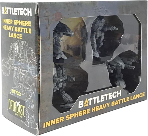 Board Games - BattleTech Inner Sphere Heavy Battle Lance Mech Miniatures Set