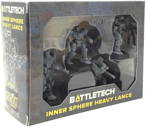 Board Games - BattleTech Inner Sphere Heavy Lance Miniatures Set