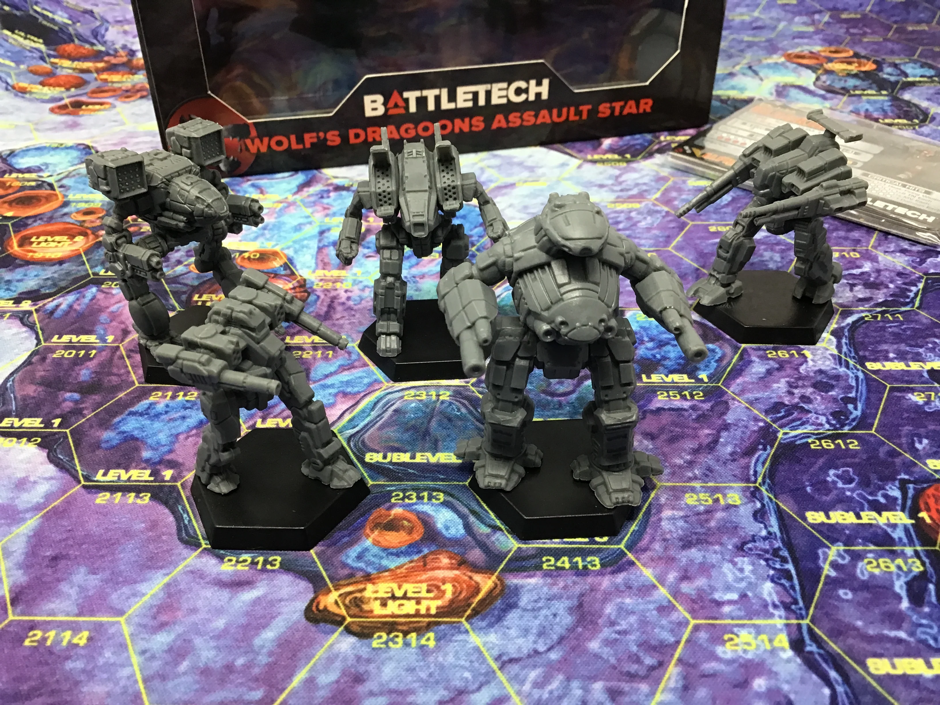 Battletech - BattleTech Wolf’s Dragoons Assault Star – extensie 5 Mech-uri nepictate + carti Alpha Strike