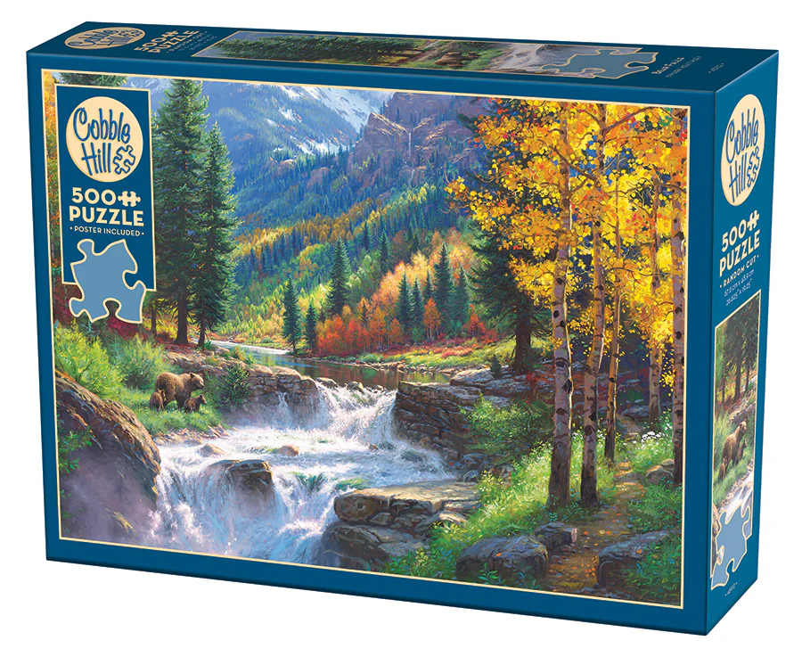 Puzzle 500 piese - Bear Falls – Puzzle 500 piese