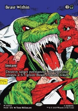 Singles Magic The Gathering - Spider Man - Beast Within 33 Foiled