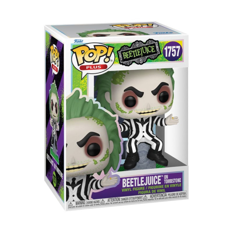 Collectibles - Beetlejuice POP! Plus Movies Vinyl Figure Beetlejuice w/tombstone 9 cm
