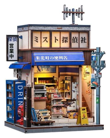 Beika-cho Convenience Store - DIY Miniature House Kit cu LED [8]