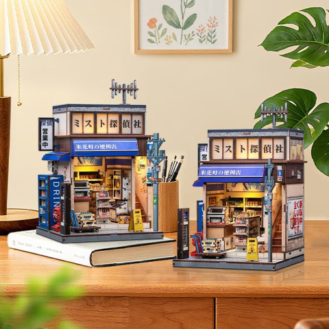 Beika-cho Convenience Store - DIY Miniature House Kit cu LED [6]