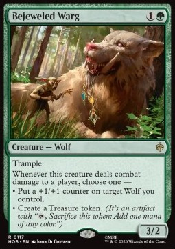 Magic: The Gathering Singles - Bejeweled Warg The Hobbit - Singles 117
