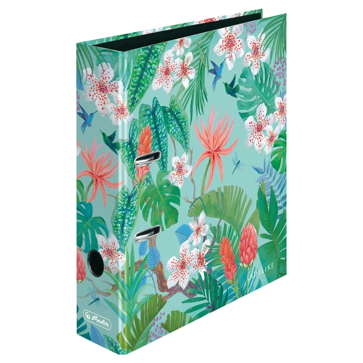 Birotica si papetarie - BIBLIORAFT MAX.FILE A4 8 CM, MOTIV LADYLIKE JUNGLE