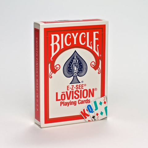Bicycle - E-Z-SEE Lovision Poker Cards (Rosu/Albastru) [1]
