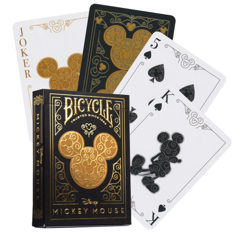 Bicycle – Mickey Mouse Black & Gold Playing Cards [1]