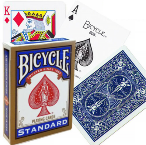 Board Games - Bicycle – Rider Back Golden Frame Playing Cards (Red / Blue)