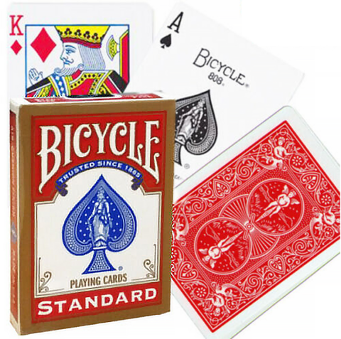 Bicycle – Rider Back Golden Frame Playing Cards (Red / Blue) [1]