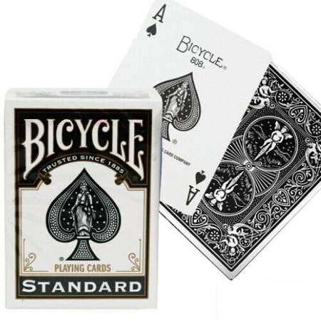 Board Games - Bicycle – Rider Back Standard Black Playing Cards