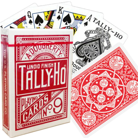 Bicycle – Tally-Ho Fan Back Playing Cards (Red / Blue) [2]