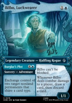 Magic: The Gathering Singles - Bilbo, Luckwearer // Burglar's Plot (V.1) The Hobbit: Extras - Singles 218 FOILED