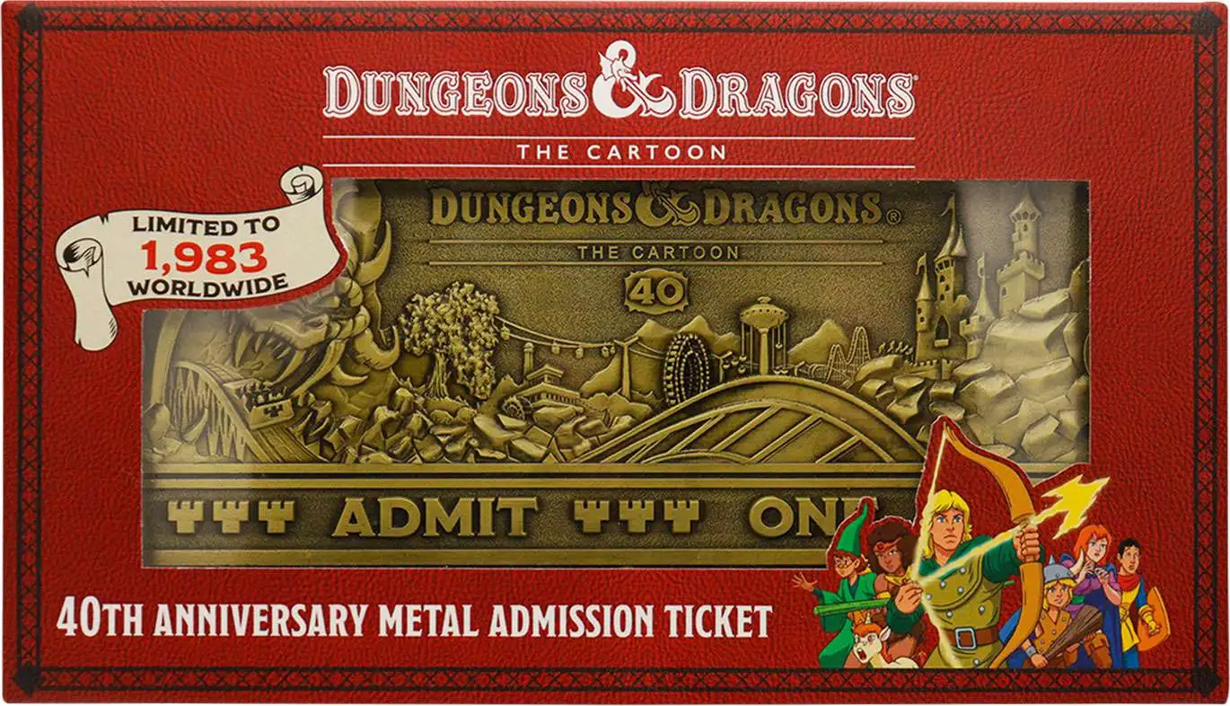 Noutati - Bilet Metalic Dungeons & Dragons Animated Series Admit One Editie Limitata