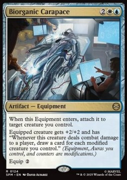 Singles Trading Card Games - Biorganic Carapace Marvel's Spider-Man Foiled 124