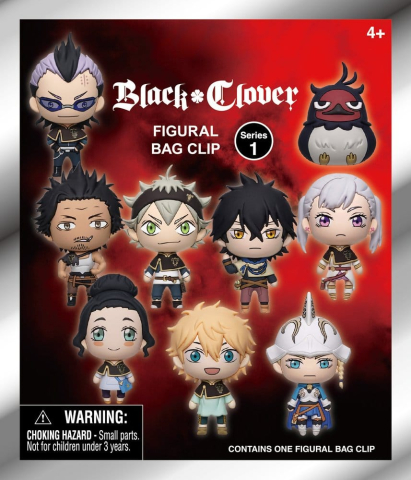 Black Clover 3D Foam Bag Clips Serie 1 Display (24) [2]