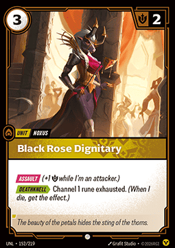 Singles Trading Card Games - Black Rose Dignitary Unleashed - Singles 152 FOILED