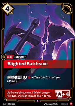 Singles Trading Card Games - Blighted Battleaxe Unleashed - Singles 019