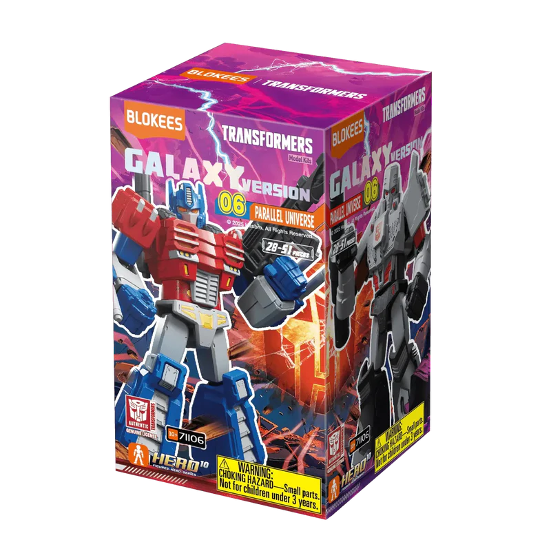 Noutati - Blind Box Figurina de construit Transformers Galaxy Version Parallel Universe Blokees