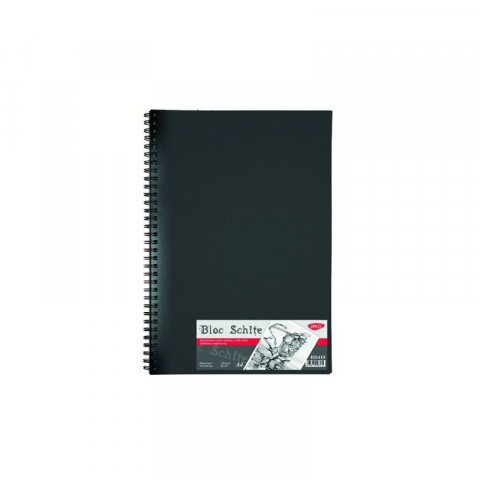Rechizite, Creativitate, Hobby - Bloc schite DACO A4 80 file hartie 100 g/mp spira coperta carton