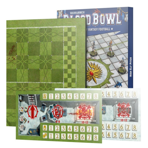 Noutati - Blood Bowl High Elf Double-sided Pitch and Dugouts
