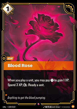 Singles Trading Card Games - Blood Rose Unleashed - Singles 109