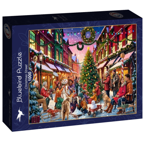 Puzzle - Bluebird Puzzle – Christmas Street 1000 piese