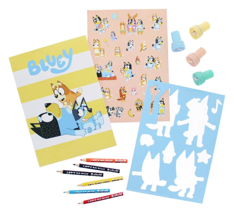 Casa si Cadouri - Bluey 14-Piece Creative Colouring Set